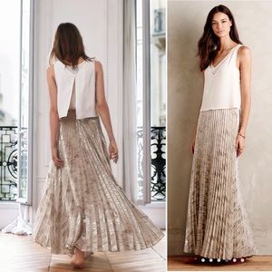 Anthropologie Moulinette Soeurs Midlight Maxi Skirt Sz 6P Retails $178